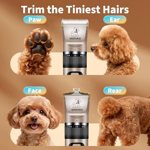 Dog Clippers for Grooming,Dog Grooming Kit for Heavy Thick Hair&Coats