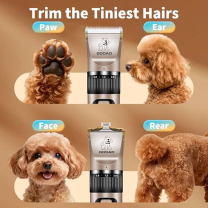 Dog Clippers for Grooming,Dog Grooming Kit for Heavy Thick Hair&Coats