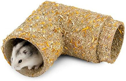 Niteangel Creative & Composable Hamster Tunnel - DIY & Build Unique Tube Burrow as Hideout for Small Sized Animals Like Hamsters Mouse Gerbils Mice (Corner)