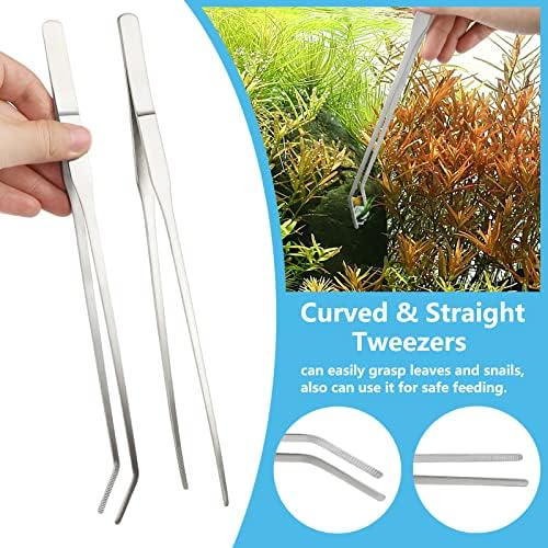 Fish Tank Cleaning Tools, 6 pcs Aquarium Cleaning Tools, Feeder Tools Kit, Aquarium Plants Cleaner, Algae Scraper for Glass Aquariums