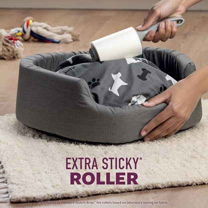 Scotch-Brite Pet Hair Extra Sticky Large Lint Roller, 60 Sheets, 1 Pack