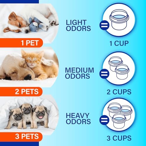 Febreze Laundry Detergent Additive for Pet Supplies,Maximum Strength In Wash Pet Odor Eliminator,Designed to Remove Tough Odors in Fabrics and Clothing-in a Wash,Fresh Scent,98 fl oz,(Pack of 2)