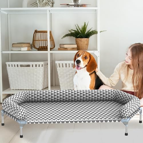 Orthopedic Dog Beds for Large Dogs,U-Shaped Bolster ，Up to 130 lbs
