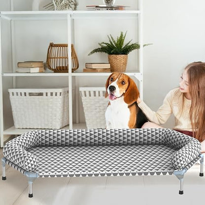 Orthopedic Dog Beds for Large Dogs,U-Shaped Bolster ，Up to 130 lbs