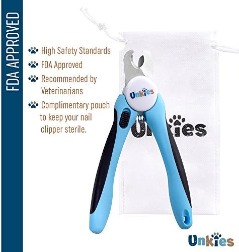 Dog Nail Clipper Large Breed Heavy Duty Trimmer - Travel Pouch and Easy Pictured Instructions - Latest Model