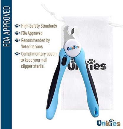 Dog Nail Clipper Large Breed Heavy Duty Trimmer - Travel Pouch and Easy Pictured Instructions - Latest Model