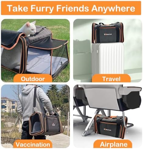 Pet Carrier Airline Approved, 17x11x11 TSA Travel Carrier