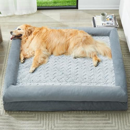 WNPETHOME XXXL Big Large Orthopedic for Senior Dog Bed Comfy Sleeping