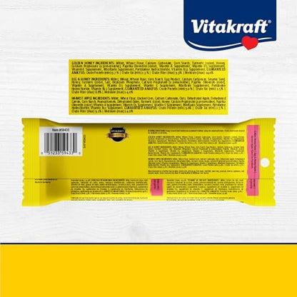 Vitakraft Crunch Sticks Parakeet Treat - Triple-Baked Millet Parakeet Treats with Natural Wood Center - Crunchy & Nutritious Bird Treat Sticks for Small Animals (12 Count, Honey, Egg, and Apple)