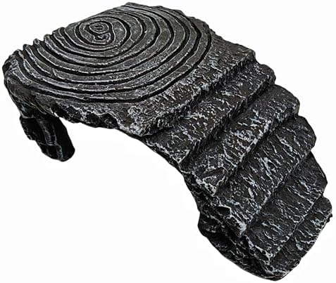 Reptile Hideouts,Resin Reptile Cave Habitat for Leopard Geckos, Lizards, Turtles, Snakes and Amphibians. (Turtle Platform, Large)