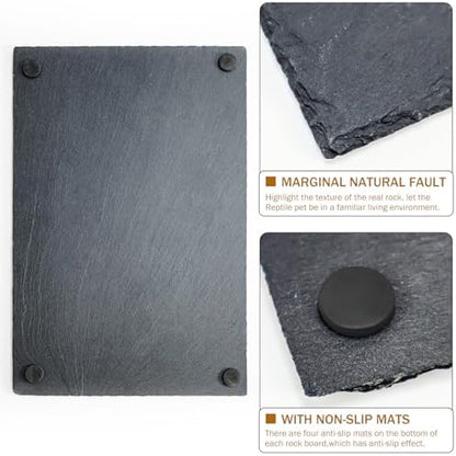 Rock Basking Platform with Bowl & Mat for Reptiles Medium