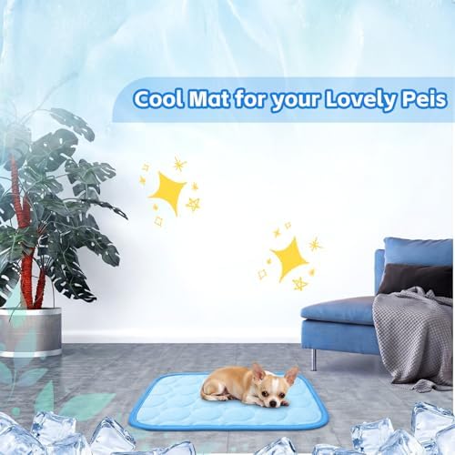 Jetec 3 Pcs Guinea Pig Cooling Mat, Small Animal Beds,Summer,Pink