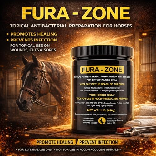 Equine Topical Care Ointment for Horses, Nitrofurazone, 1 lb