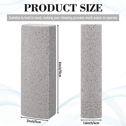 Loopeer 2 Pcs Pet Hair Remover Pumice Stone for Dog Cat Hair Removal Cleaning Pet Fur Stone 6 Inch Dog Fur Cleaning Tool for Car Interior Bedding Carpet Couch Furniture(6 x 2 x 1.6 in)