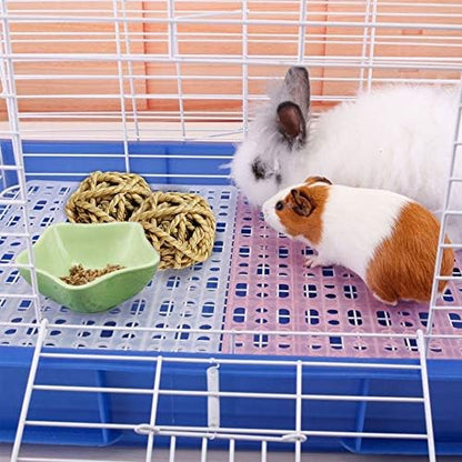 10PCS Bunny Chew Toys Grass Balls Rabbit Gnawing Treats for Guinea Pig