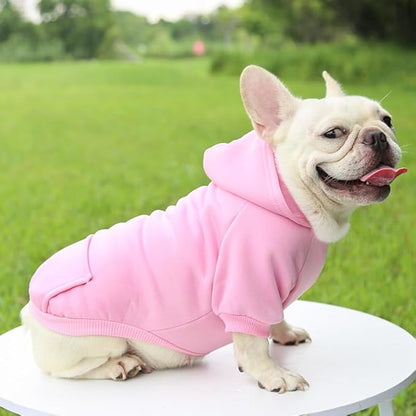 TAPBULL Dog Dresses, Fashionable Pet Dog Sweatshirt Clothes in Light Colors, Cute Cat Birthday Dress Outfit (Pink/Purple/Coffee 3-Pack), Medium