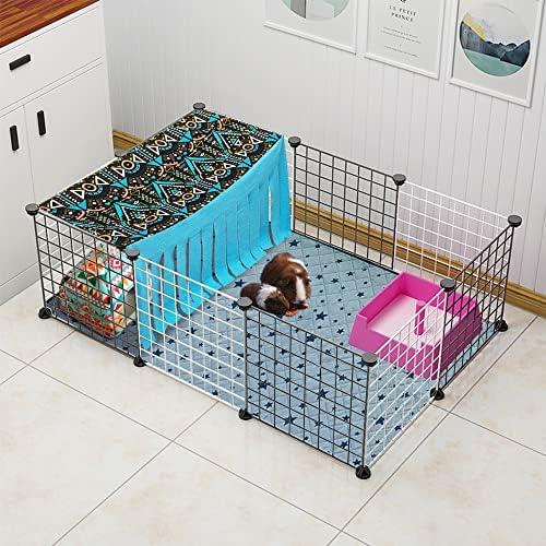 RIOUSSI Guinea Pig Hideout Hideaway Corner Fleece Toys Cage Accessories