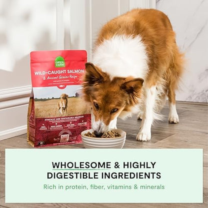 Open Farm Ancient Grains Dry Puppy Food, Wild Caught Salmon Kibble, 22lb