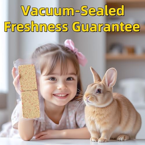 Rabbit Chew Toys 20pcs 2 in 1 Timothy Hay Treats Guinea Pig Snacks