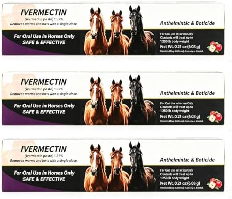 Apple Flavored Paste for Horse Use Only, 1.87%, 3 Pack (6.08g Each)