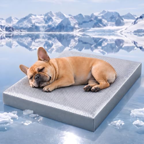 3" Cooling Dog Bed for Crate, Large Orthopedic Cooling Dog Mat