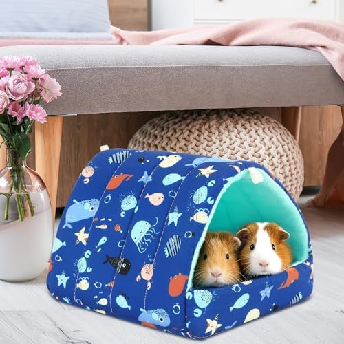 UPINS 2Pcs Guinea Pig Hideout,Guinea Pig Bed Houses