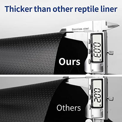 Reptile Mat 40 Gallon 1Pack 18x36, Bearded Dragon Tank Accessories, Terrarium Liner Bedding, Non-Adhesive Reptile Substrate Mat for Leopard Gecko, Snake, Lizard, Tortoise, Iguana Tank