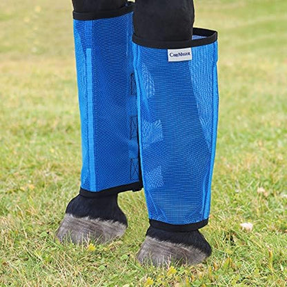 Fine Mesh Fly Boots Loose Fitting & Non-Slip Horse Fly Leggings No More Horsefly Nuisance Greatly Reduce Stomping Breathable with Natural Air Flow (Set of 4)