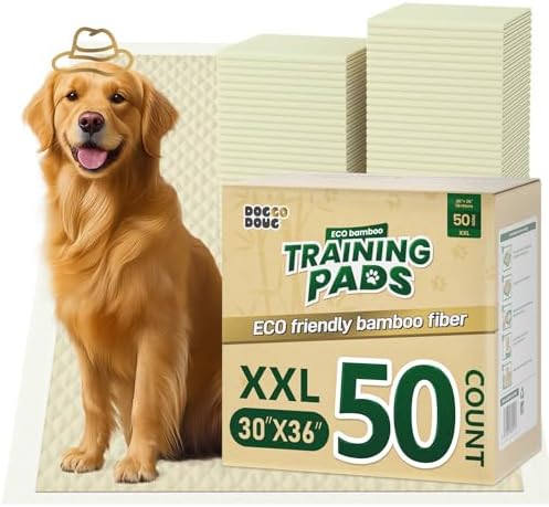 Puppy Pads Pee Pads for Dogs 30"x36" 50 Count with Tabs
