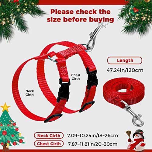 Outus 5 Pieces Adjustable Rabbit Harness and Leash Set, Vivid Color