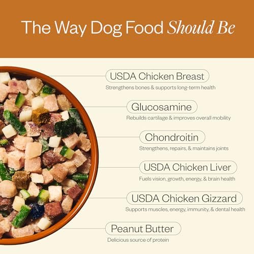 Maev Human-Grade Frozen Fresh Chicken Dog Food, Hip & Joint, 5 lb