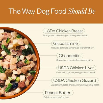 Maev Human-Grade Frozen Fresh Chicken Dog Food, Hip & Joint, 5 lb