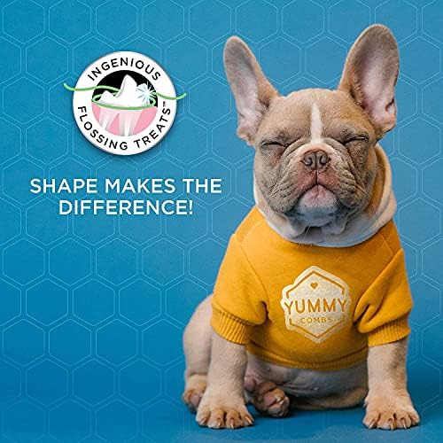 Yummy Combs Dental Treats for Dogs | Old Version | Dental Dog Treats for Large Dogs (24oz, 18 Count)