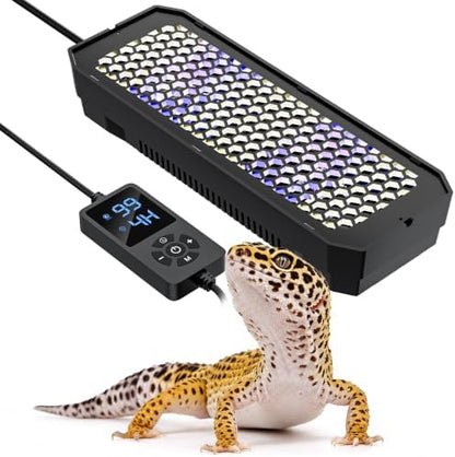 Dimmable LED UVB Reptile Light with Auto Timer, 8-Inch