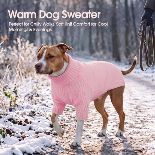 IECOii XL Dog Sweater, Winter Doggy Clothes for Medium Dogs Girl Boy