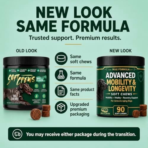 Dog Mobility & Longevity Supplement | Glucosamine | Taurine | L-Carnitine
