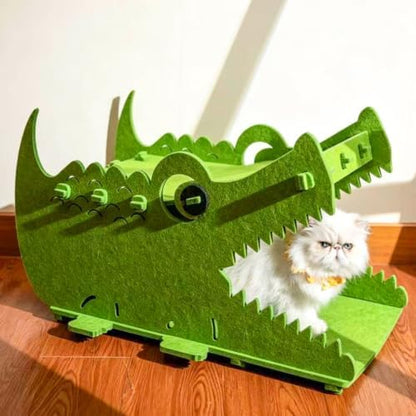 Thickened Felt Cat Bed House, Cat Hideaway Condo with Perch, for Indoor Cat