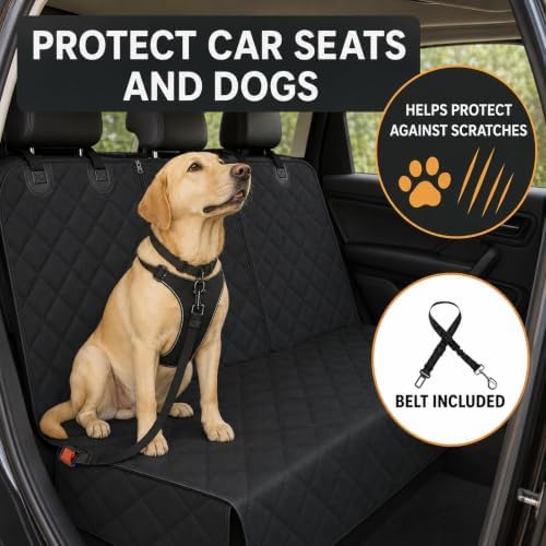 Dog Car Seat Protector, Back Seat Cover for Dogs, SUV & Car Seat Covers 54"