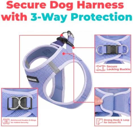 Voyager Step-in Air Dog Vest Harness - Lavender, XXX-Small