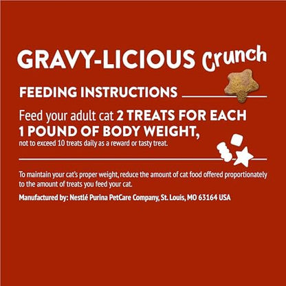 Friskies Purina Party Mix Gravylicious Crunch Cat Treats, 20 oz Pouch