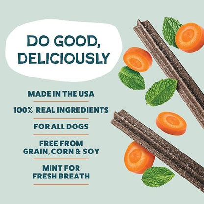 Shameless Pets Carrot & Mint Dental Chews for Dogs, 32 Chews