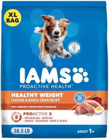 IAMS Proactive Health Healthy Weight Dry Dog Food, Chicken, 38.5 lb