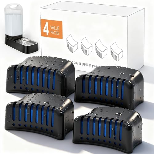 Pack of 4 Replacement Filters for D2416B Automatic Dog Water Bowl Dispenser