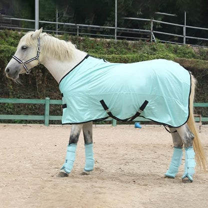 Horse Fly Boots, Mesh Fly Boots for Horse Set of 4, Equine Leg Protection