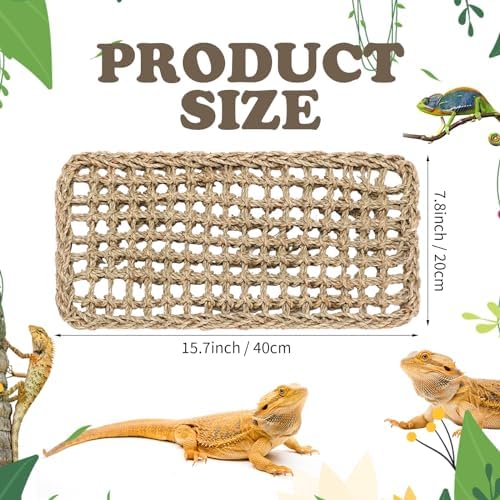 Silkfly Large Beard Dragon Hammock, 15.7 x 7.8 Inch, Rectangle, Brown
