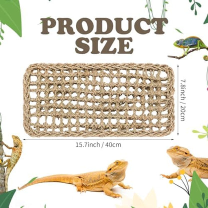 Silkfly Large Beard Dragon Hammock, 15.7 x 7.8 Inch, Rectangle, Brown