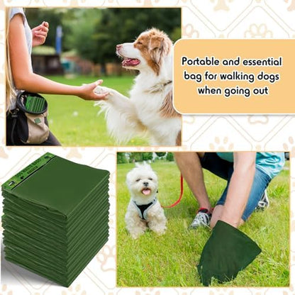Ireer 5000 Pcs 5000 Pcs Dog Header Bags, Compatible with Stations, Green