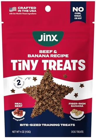 Jinx Dog Training Treats, Bite-Sized Training Treats for Dogs, Beef, 4oz