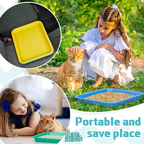 3 Pcs Kitten Litter Pan Classic Color 15.1 x 12 x 1.4 Inch