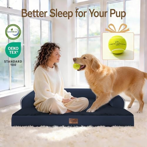 Comfort Expression Orthopedic Waterproof Jumbo Dog Bed for Giant Dogs